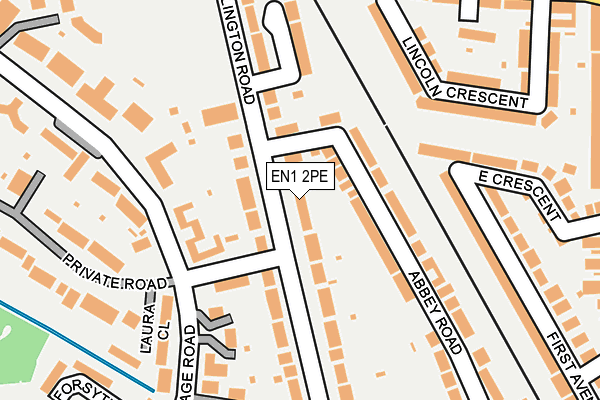 EN1 2PE map - OS OpenMap – Local (Ordnance Survey)