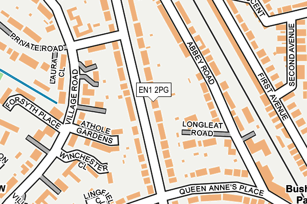 EN1 2PG map - OS OpenMap – Local (Ordnance Survey)
