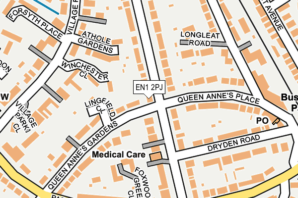 EN1 2PJ map - OS OpenMap – Local (Ordnance Survey)