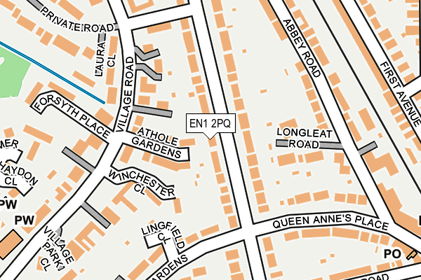 EN1 2PQ map - OS OpenMap – Local (Ordnance Survey)