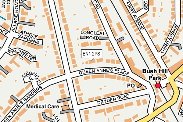 EN1 2PS map - OS OpenMap – Local (Ordnance Survey)