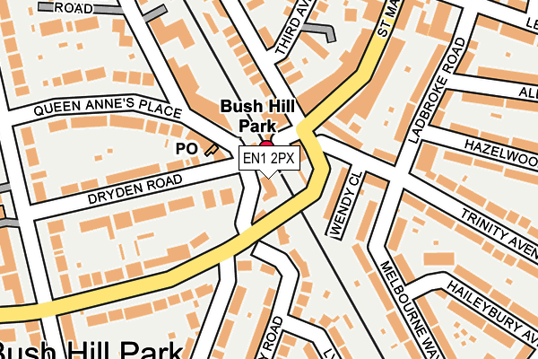 EN1 2PX map - OS OpenMap – Local (Ordnance Survey)