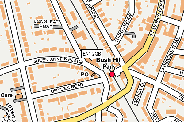 EN1 2QB map - OS OpenMap – Local (Ordnance Survey)