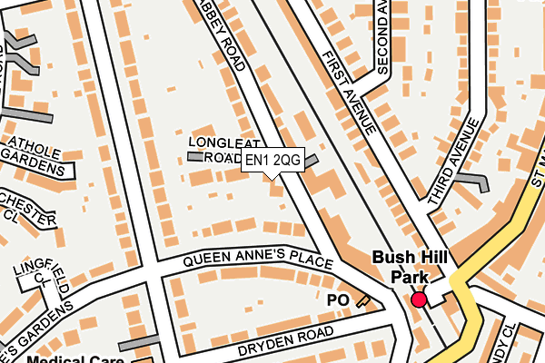 EN1 2QG map - OS OpenMap – Local (Ordnance Survey)