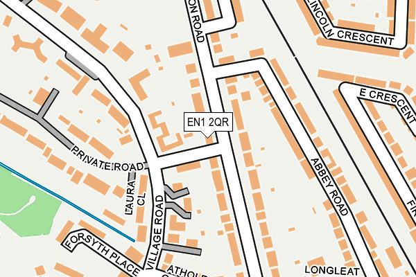 EN1 2QR map - OS OpenMap – Local (Ordnance Survey)