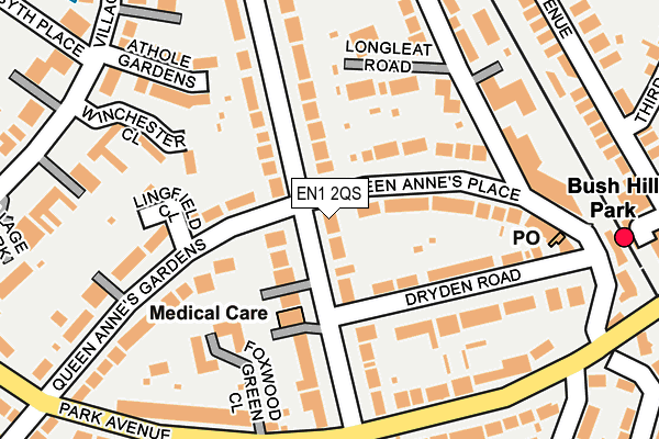 EN1 2QS map - OS OpenMap – Local (Ordnance Survey)