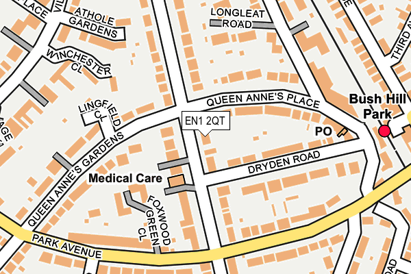 EN1 2QT map - OS OpenMap – Local (Ordnance Survey)