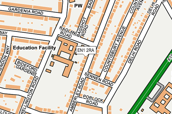 EN1 2RA map - OS OpenMap – Local (Ordnance Survey)