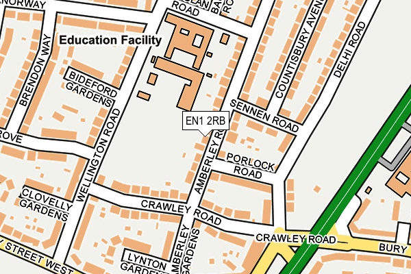 EN1 2RB map - OS OpenMap – Local (Ordnance Survey)
