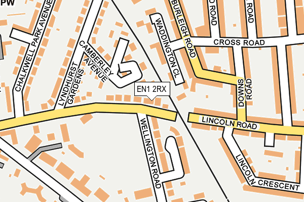 EN1 2RX map - OS OpenMap – Local (Ordnance Survey)