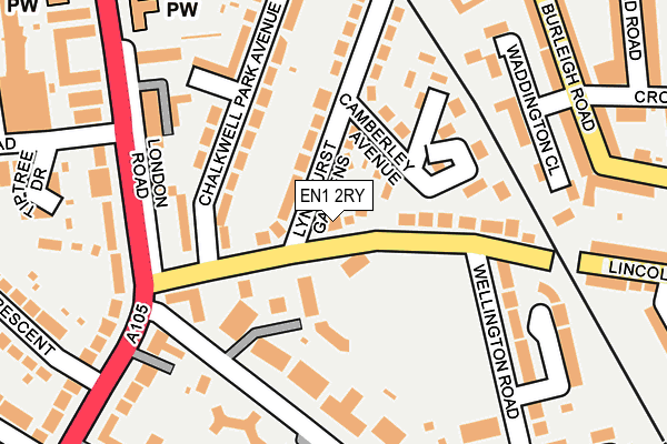 EN1 2RY map - OS OpenMap – Local (Ordnance Survey)