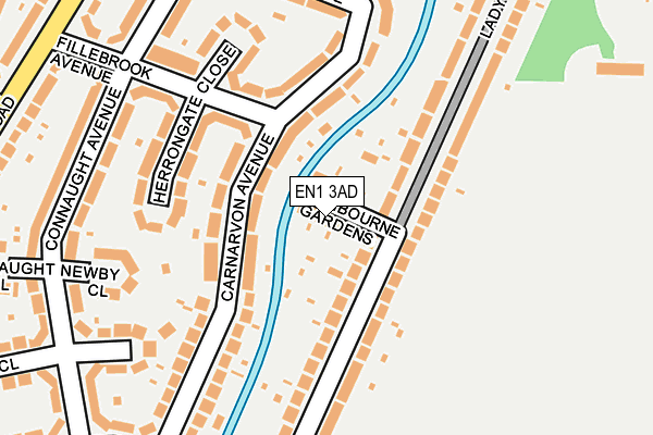 EN1 3AD map - OS OpenMap – Local (Ordnance Survey)