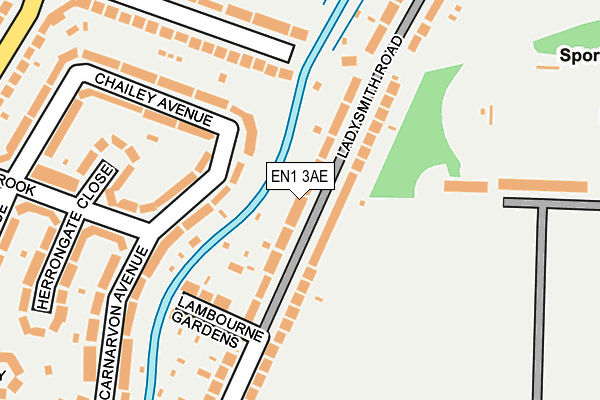 EN1 3AE map - OS OpenMap – Local (Ordnance Survey)