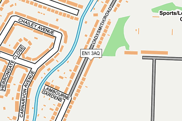 EN1 3AQ map - OS OpenMap – Local (Ordnance Survey)