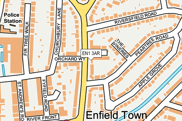 EN1 3AR map - OS OpenMap – Local (Ordnance Survey)