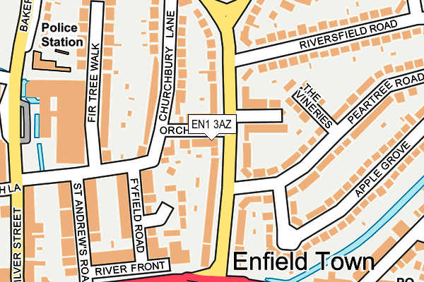 EN1 3AZ map - OS OpenMap – Local (Ordnance Survey)