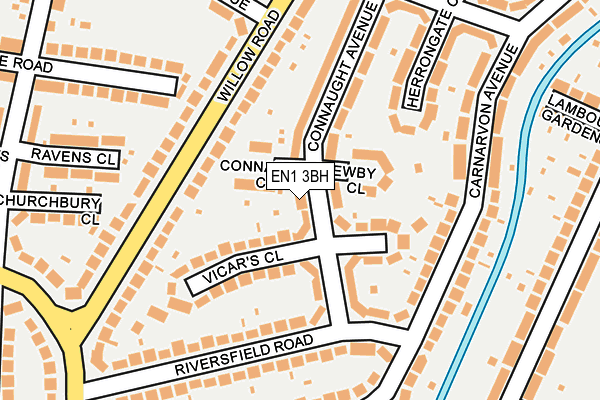 EN1 3BH map - OS OpenMap – Local (Ordnance Survey)