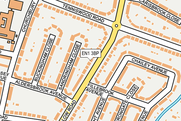 EN1 3BP map - OS OpenMap – Local (Ordnance Survey)