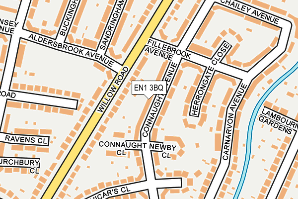 EN1 3BQ map - OS OpenMap – Local (Ordnance Survey)