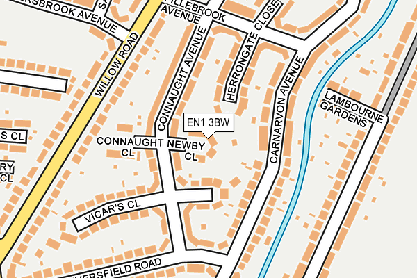 EN1 3BW map - OS OpenMap – Local (Ordnance Survey)
