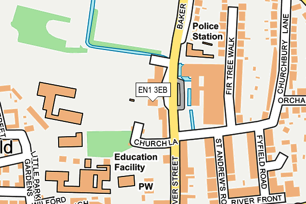 EN1 3EB map - OS OpenMap – Local (Ordnance Survey)