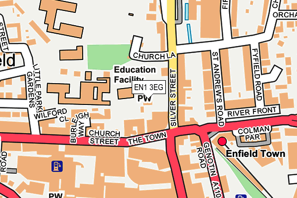 EN1 3EG map - OS OpenMap – Local (Ordnance Survey)