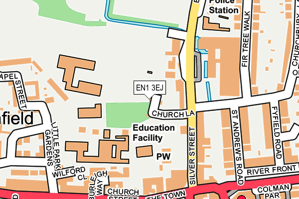 EN1 3EJ map - OS OpenMap – Local (Ordnance Survey)