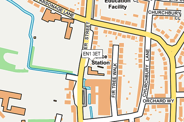 EN1 3ET map - OS OpenMap – Local (Ordnance Survey)