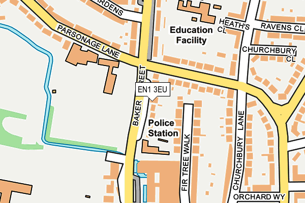 EN1 3EU map - OS OpenMap – Local (Ordnance Survey)