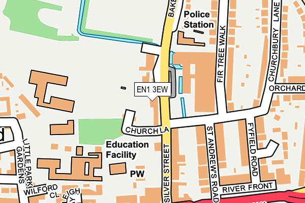 EN1 3EW map - OS OpenMap – Local (Ordnance Survey)