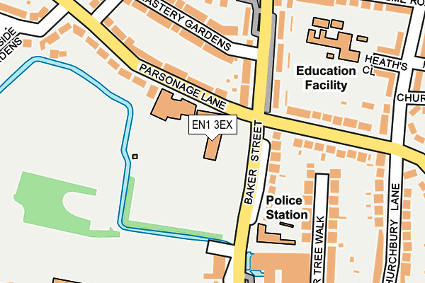 EN1 3EX map - OS OpenMap – Local (Ordnance Survey)