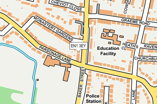 EN1 3EY map - OS OpenMap – Local (Ordnance Survey)