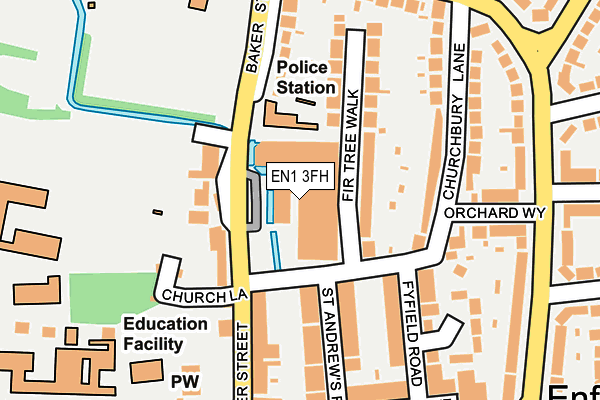EN1 3FH map - OS OpenMap – Local (Ordnance Survey)
