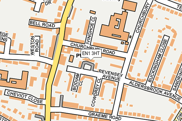 EN1 3HT map - OS OpenMap – Local (Ordnance Survey)