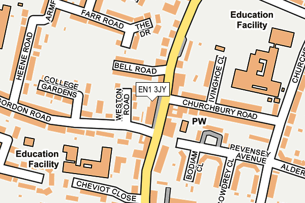 Map of THE PLANNING HOUSE LIMITED at local scale