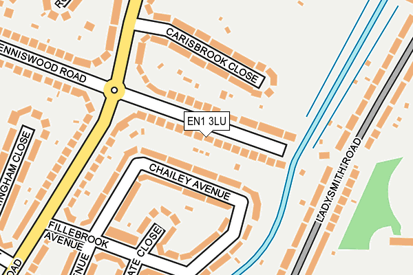 EN1 3LU map - OS OpenMap – Local (Ordnance Survey)