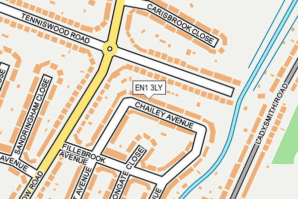 EN1 3LY map - OS OpenMap – Local (Ordnance Survey)