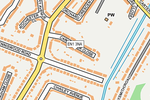 EN1 3NA map - OS OpenMap – Local (Ordnance Survey)
