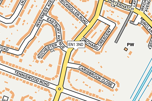 EN1 3ND map - OS OpenMap – Local (Ordnance Survey)