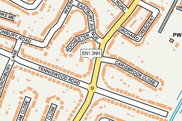 EN1 3NH map - OS OpenMap – Local (Ordnance Survey)