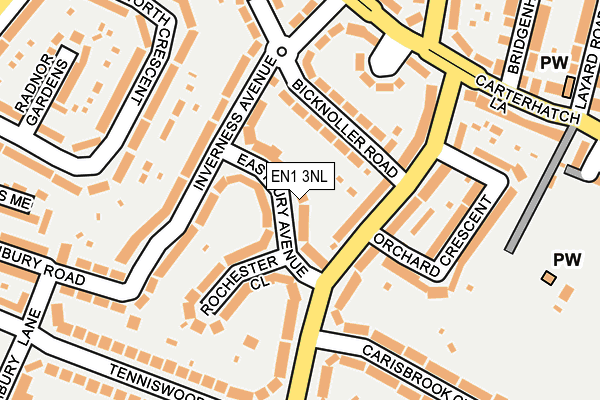 EN1 3NL map - OS OpenMap – Local (Ordnance Survey)