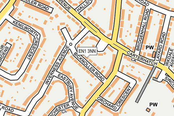 EN1 3NN map - OS OpenMap – Local (Ordnance Survey)