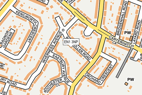 EN1 3NP map - OS OpenMap – Local (Ordnance Survey)