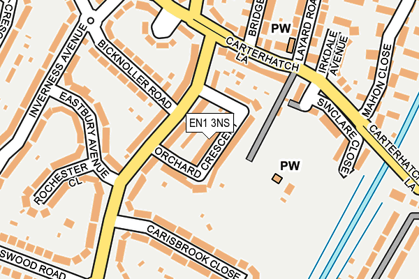 EN1 3NS map - OS OpenMap – Local (Ordnance Survey)