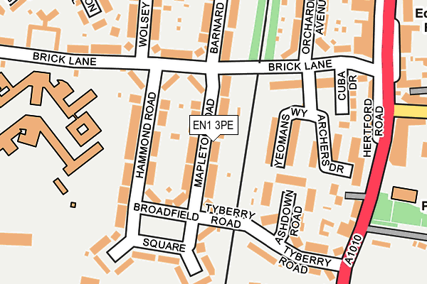 EN1 3PE map - OS OpenMap – Local (Ordnance Survey)