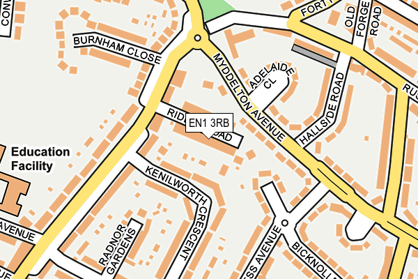 EN1 3RB map - OS OpenMap – Local (Ordnance Survey)