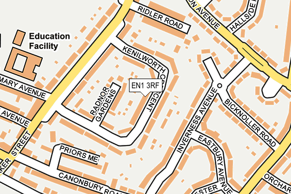 EN1 3RF map - OS OpenMap – Local (Ordnance Survey)