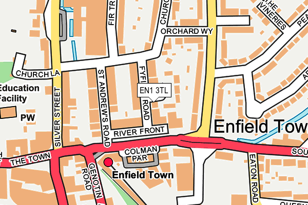 EN1 3TL map - OS OpenMap – Local (Ordnance Survey)