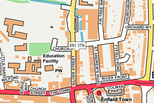 EN1 3TN map - OS OpenMap – Local (Ordnance Survey)