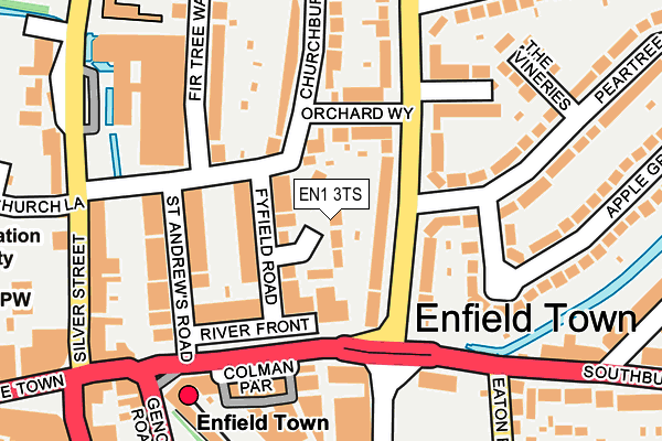 EN1 3TS map - OS OpenMap – Local (Ordnance Survey)